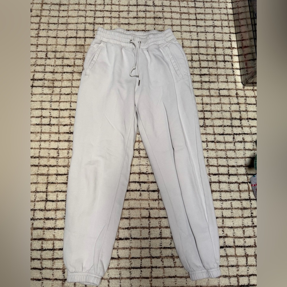 Abercrombie & Fitch Women’s Cream Drawstring Joggers